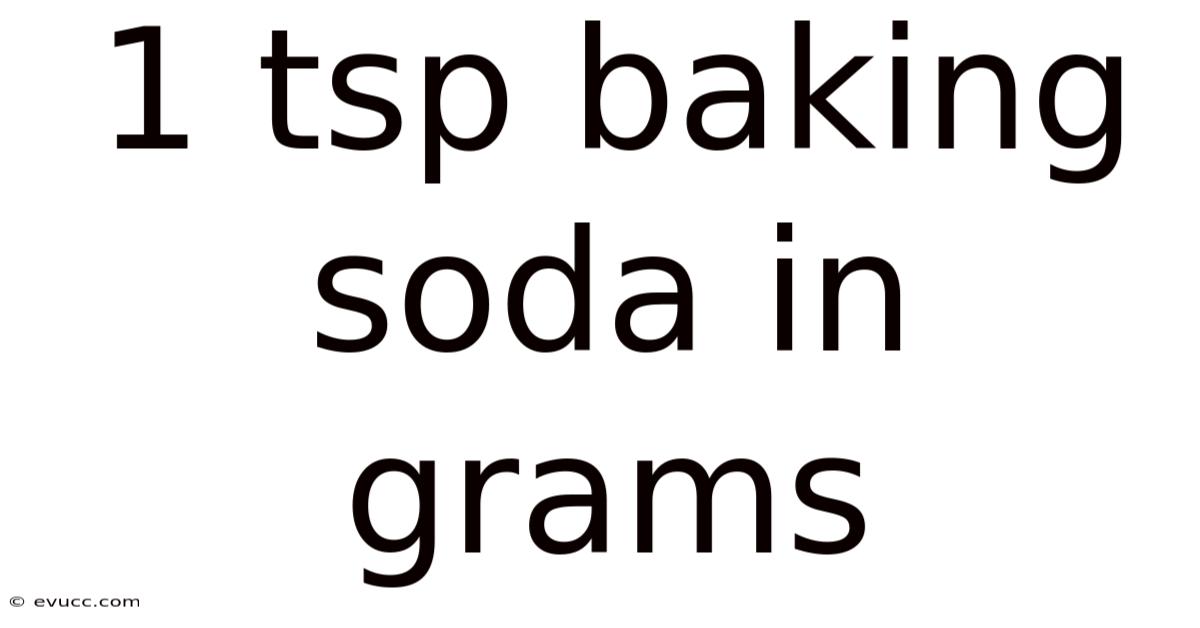 1 Tsp Baking Soda In Grams