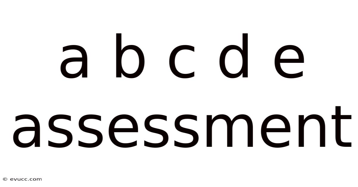 A B C D E Assessment