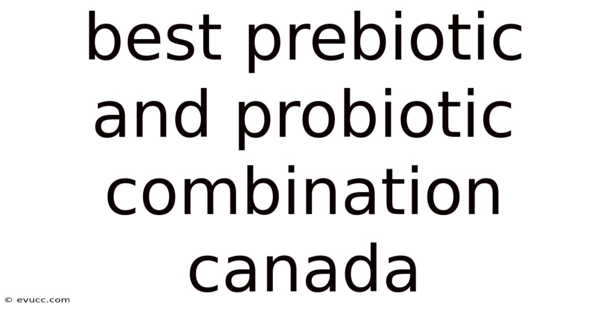 Best Prebiotic And Probiotic Combination Canada