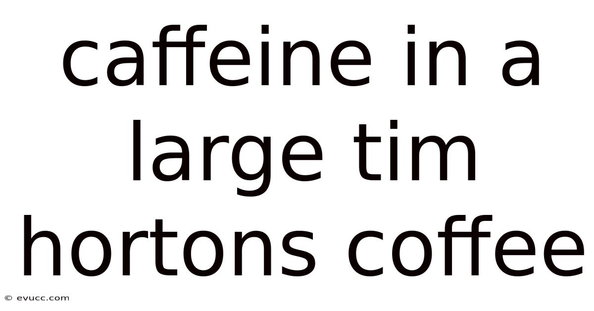Caffeine In A Large Tim Hortons Coffee