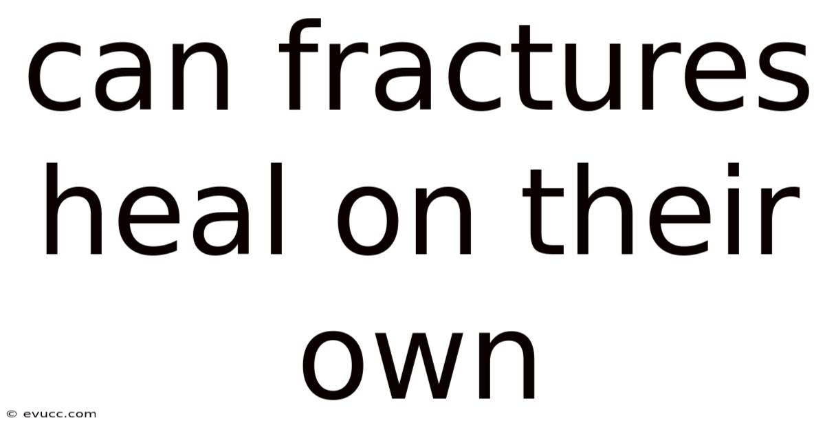Can Fractures Heal On Their Own