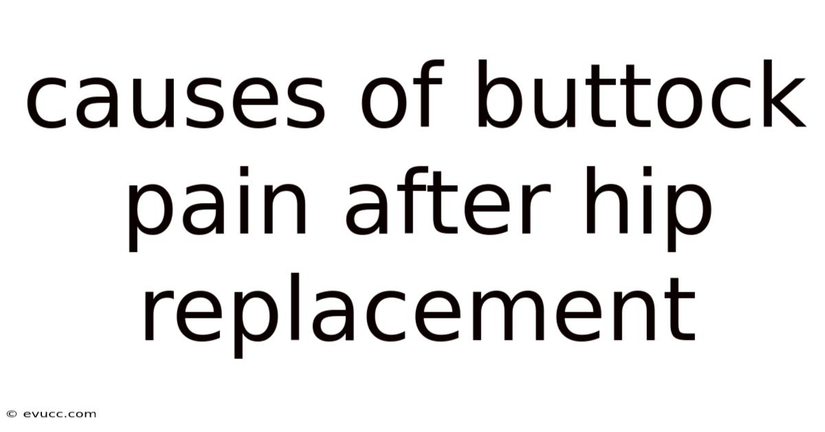Causes Of Buttock Pain After Hip Replacement