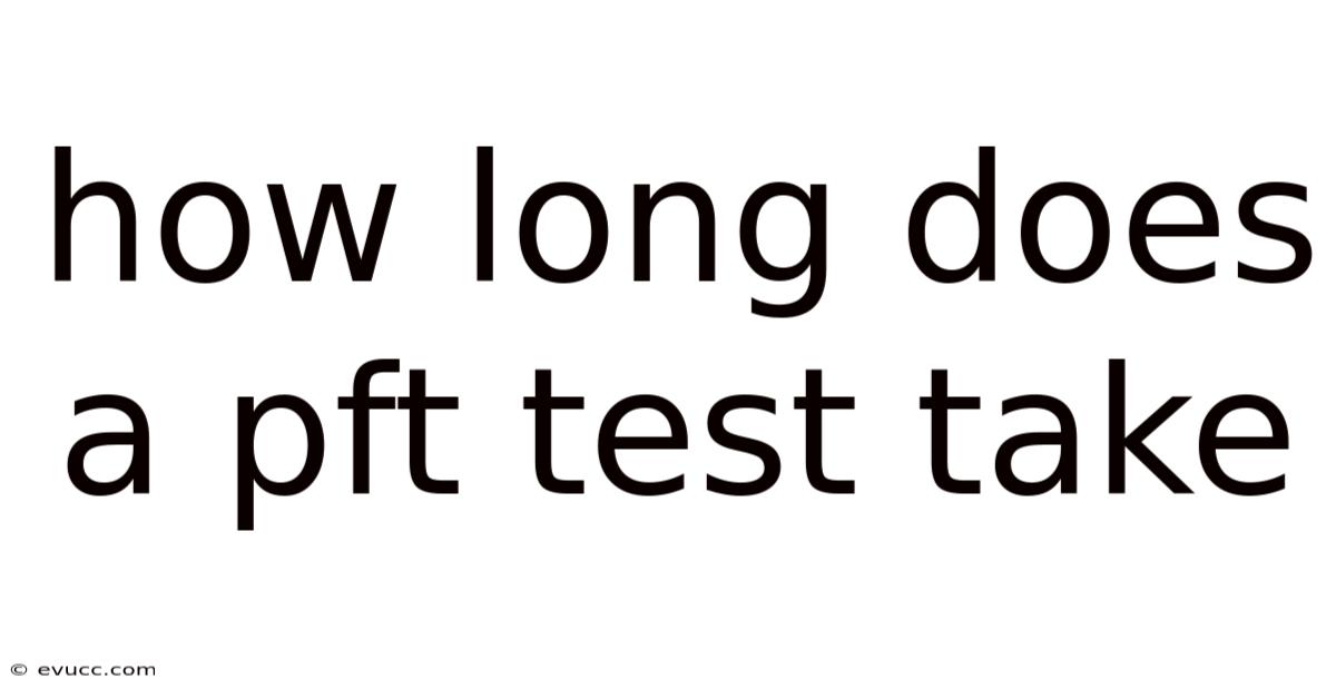 How Long Does A Pft Test Take