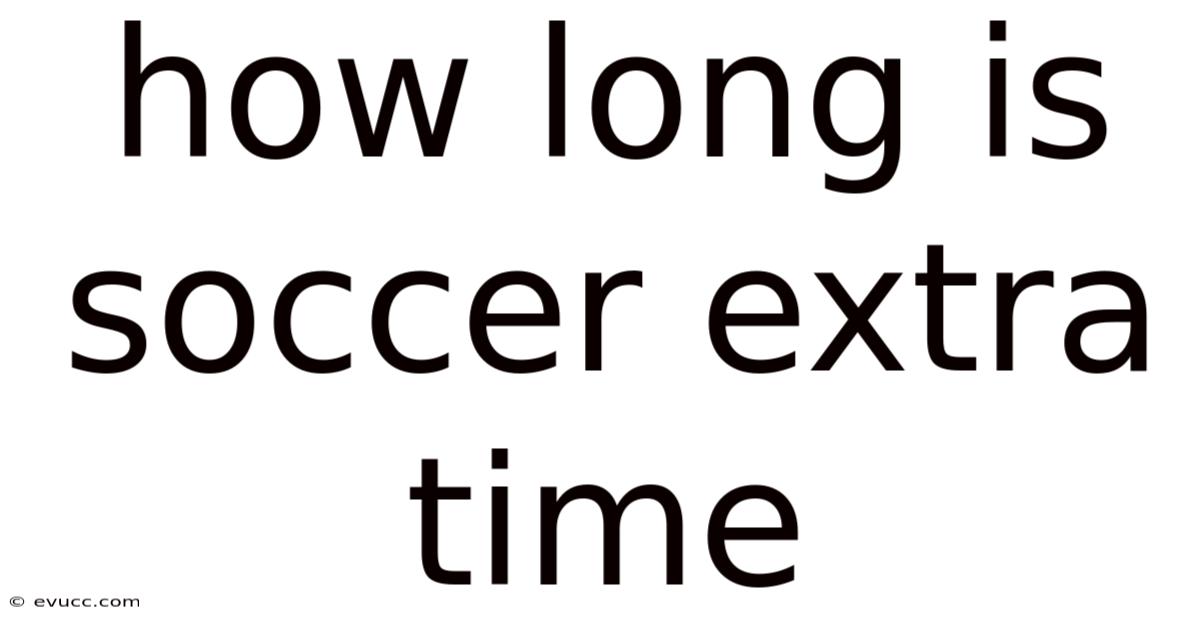 How Long Is Soccer Extra Time