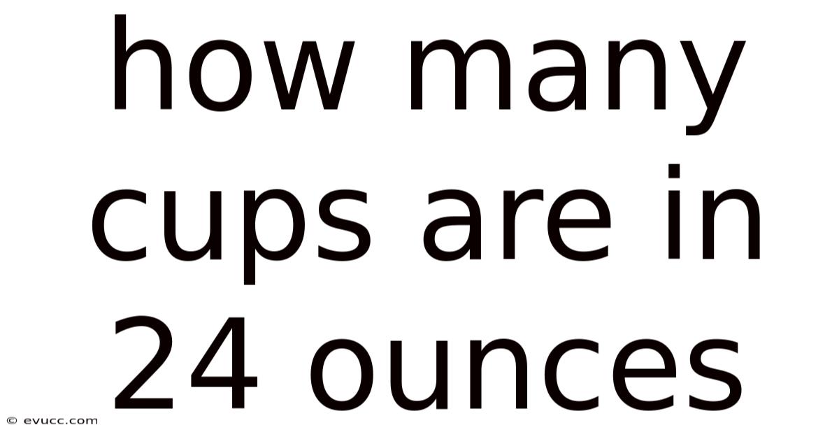 How Many Cups Are In 24 Ounces
