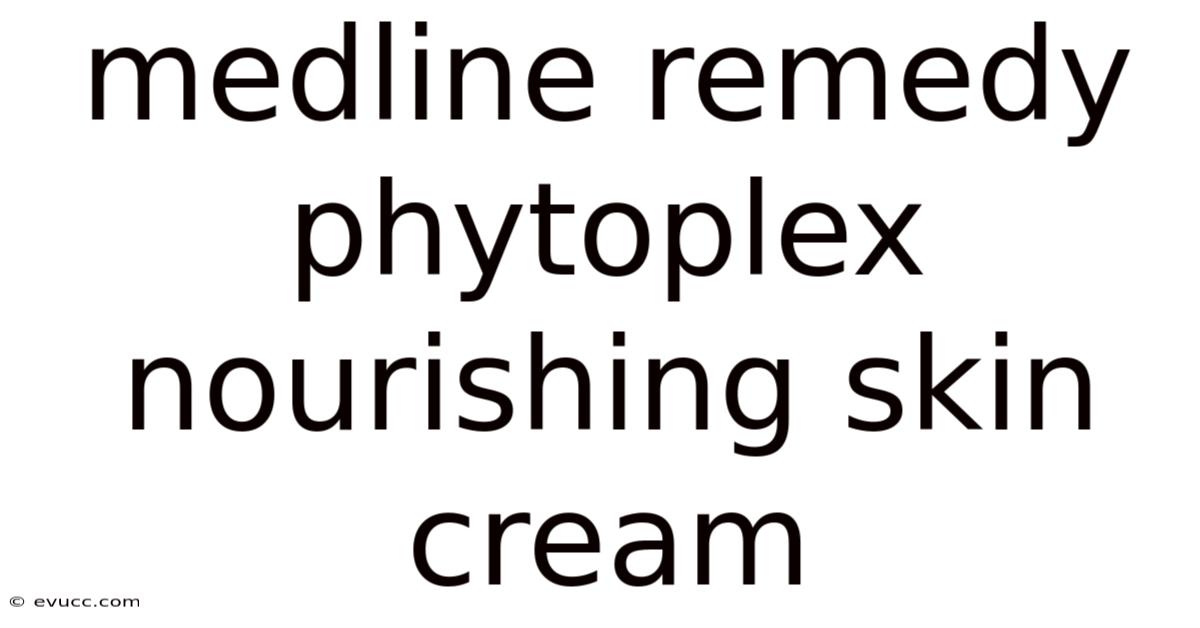 Medline Remedy Phytoplex Nourishing Skin Cream