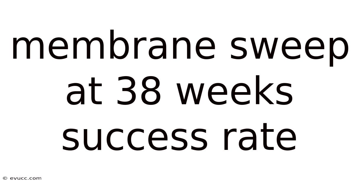 Membrane Sweep At 38 Weeks Success Rate