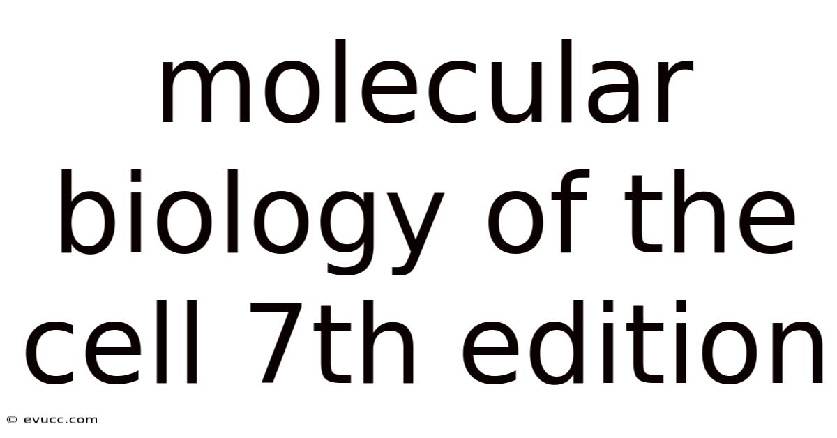 Molecular Biology Of The Cell 7th Edition