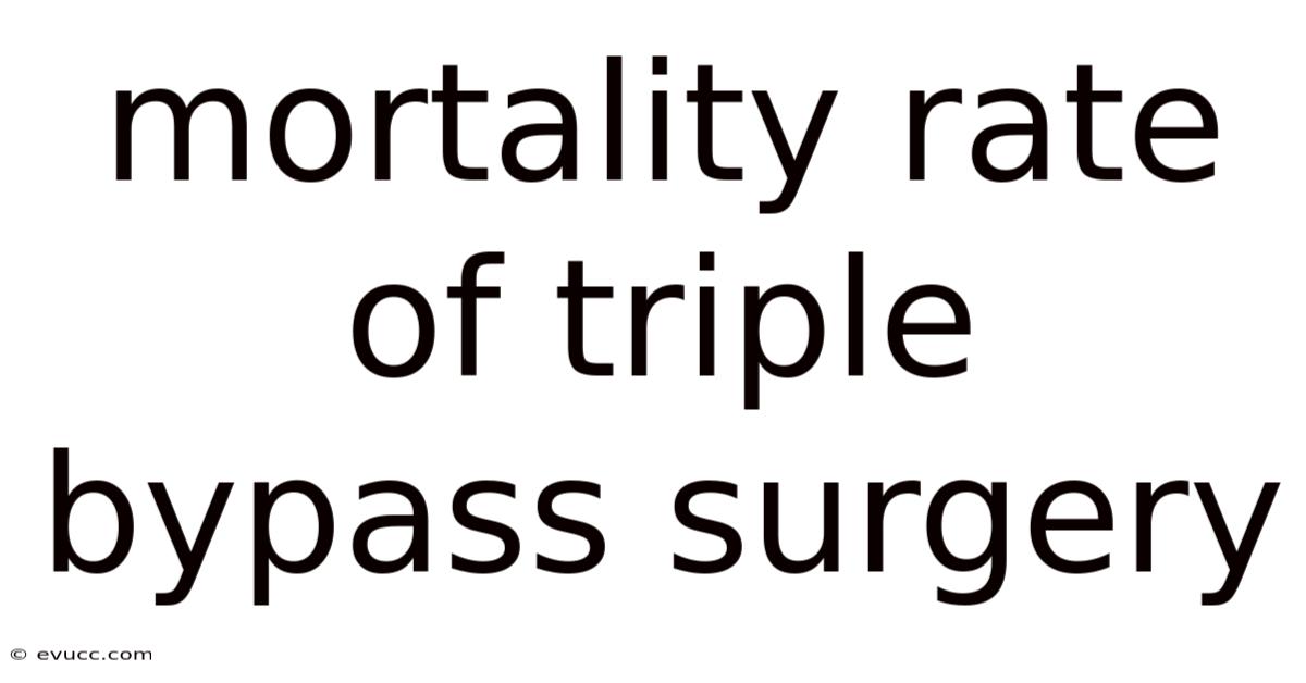 Mortality Rate Of Triple Bypass Surgery