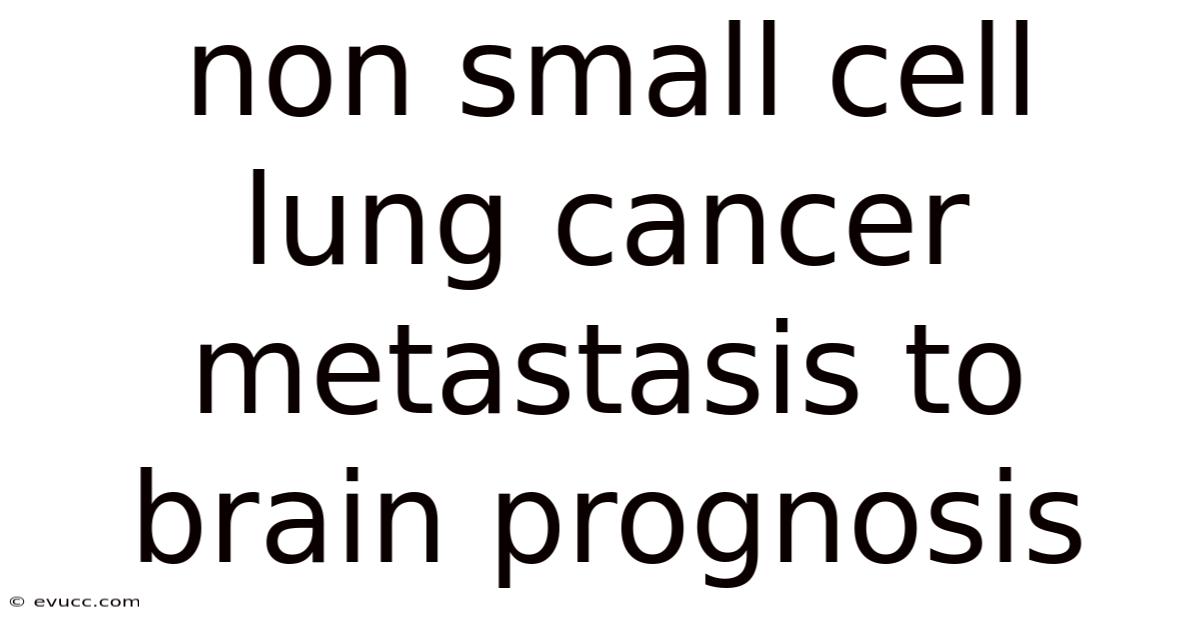 Non Small Cell Lung Cancer Metastasis To Brain Prognosis