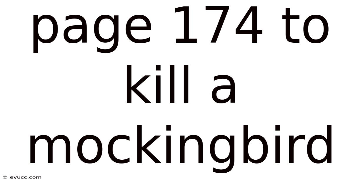 Page 174 To Kill A Mockingbird