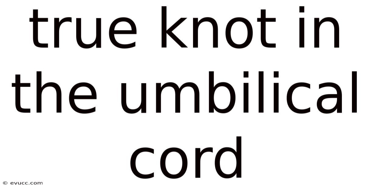 True Knot In The Umbilical Cord