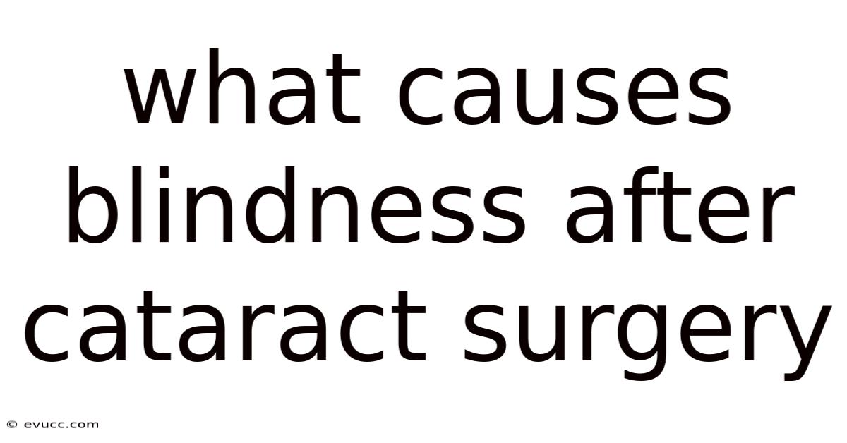 What Causes Blindness After Cataract Surgery