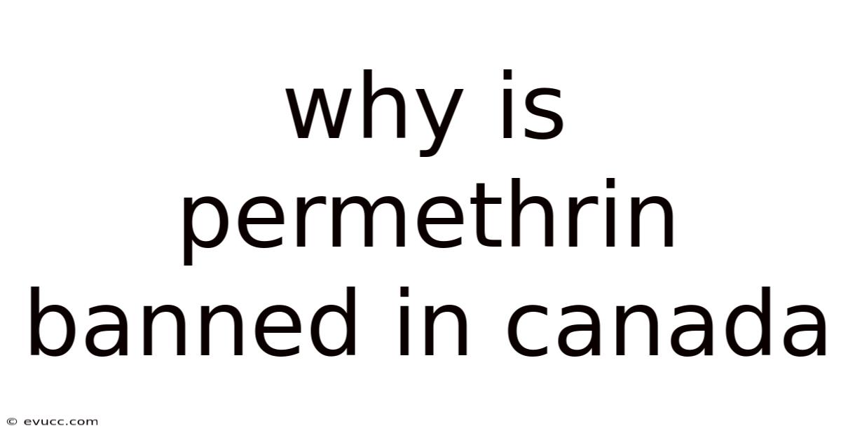 Why Is Permethrin Banned In Canada